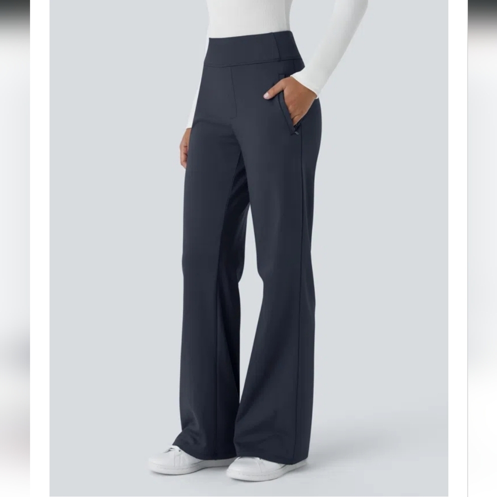 HALARA Women's Navy Boot Cut Flare Pants - Picture 7 of 8